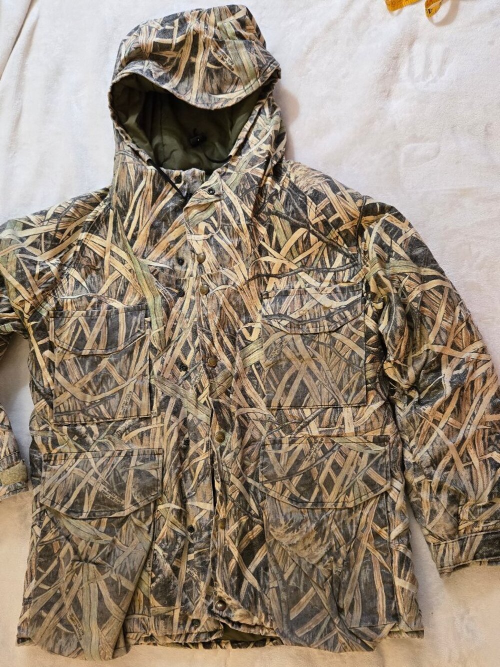 mens Cabelas camo Gore-Tex insulated waterfowl hunting parka medium
